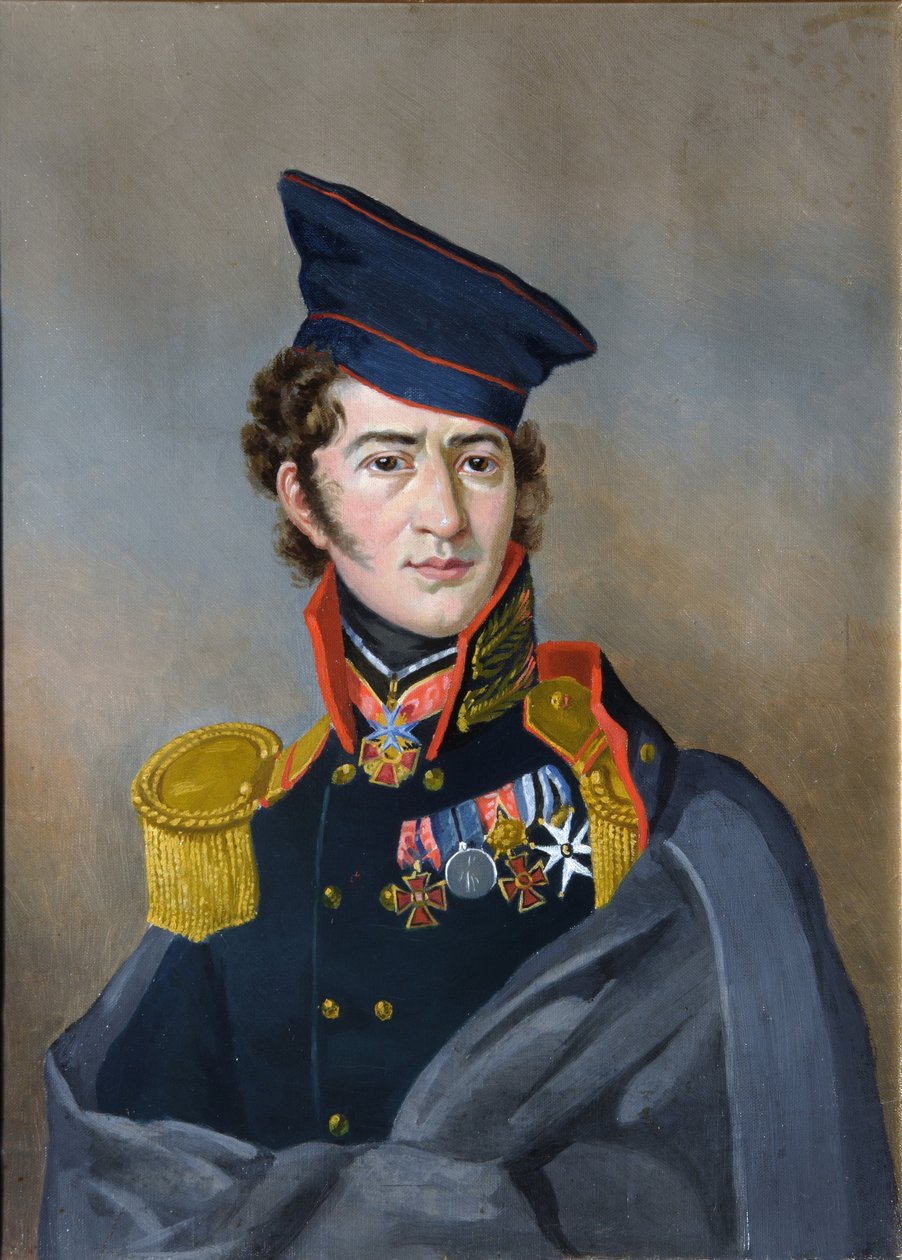 Portræt af Dmitry Alekseevich Stolypin 1785-1826, begyndelsen af det 19. århundrede. af Unbekannt