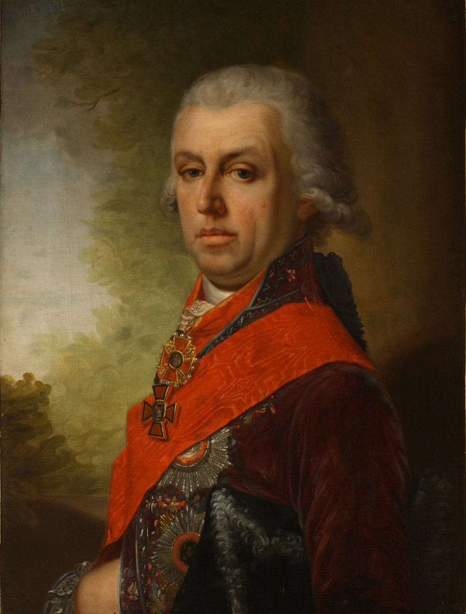 Portræt af Dmitri Prokofievich Troshchinsky 1754-1829, 1800-tallet af Unbekannt