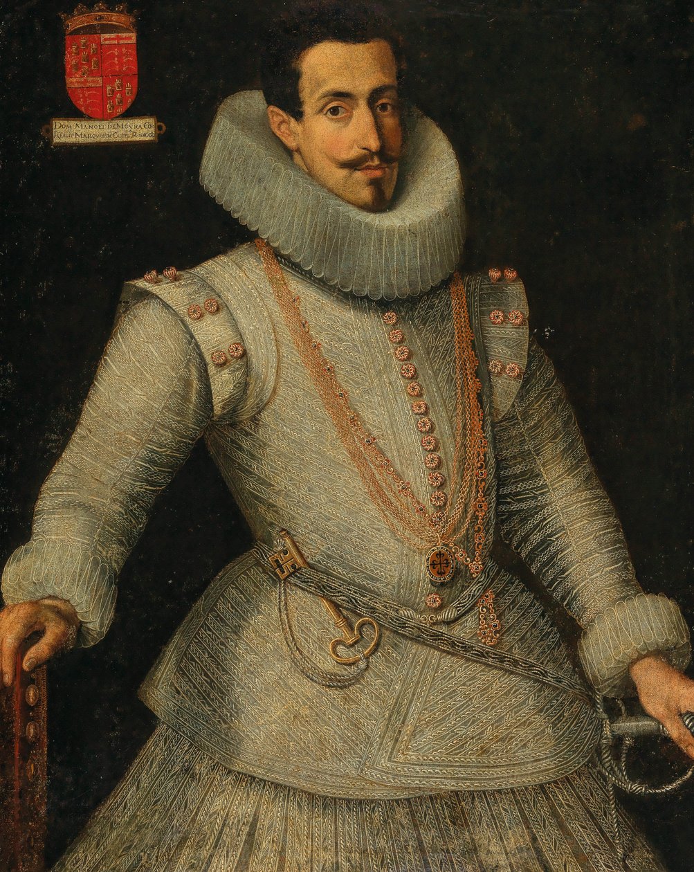 Portræt af Dom Manuel de Moura Corte-Real, 2. markis af Castel Rodrigo 1590-1651. af Unbekannt