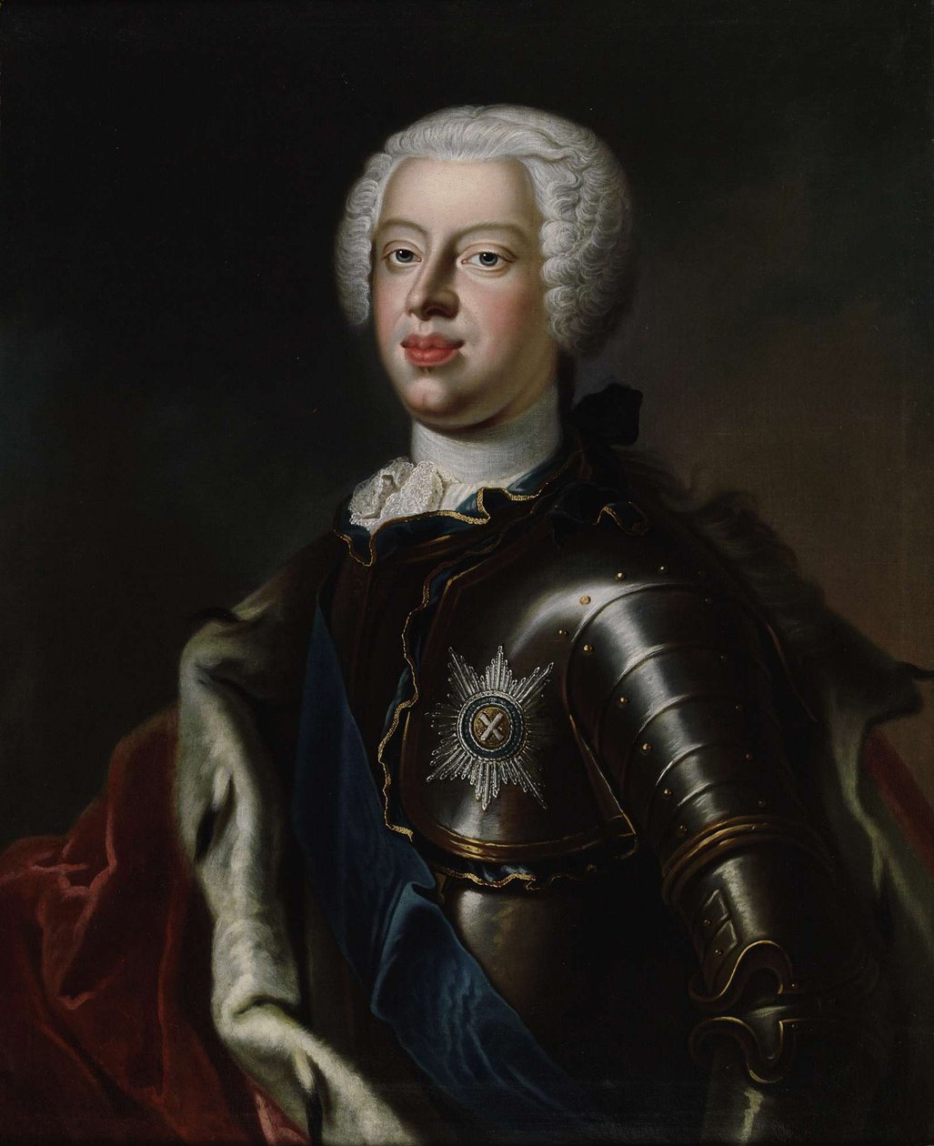 Portræt af hertug Anthony Ulrich af Brunswick 1714-1774, ca. 1740 af Unbekannt