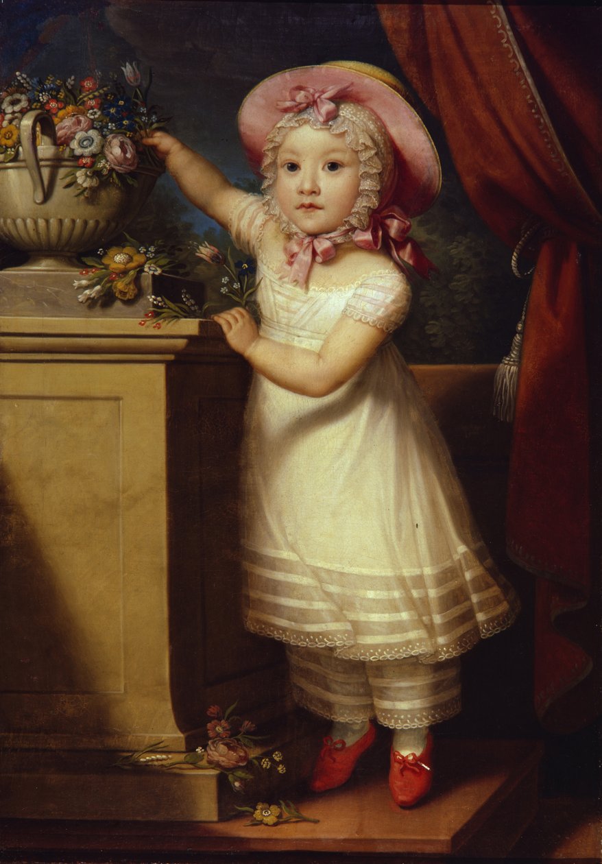 Portræt af Ekaterina Dmitrievna Obreskova 1822-1874, ca 1825 af Unbekannt