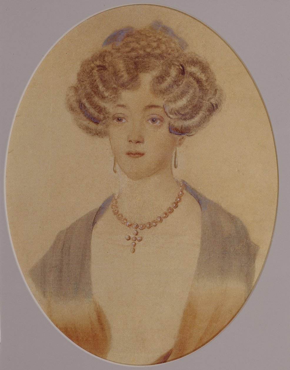 Portræt af Ekaterina Nikolayevna Goncharova 1809-1843, slutningen af 1820