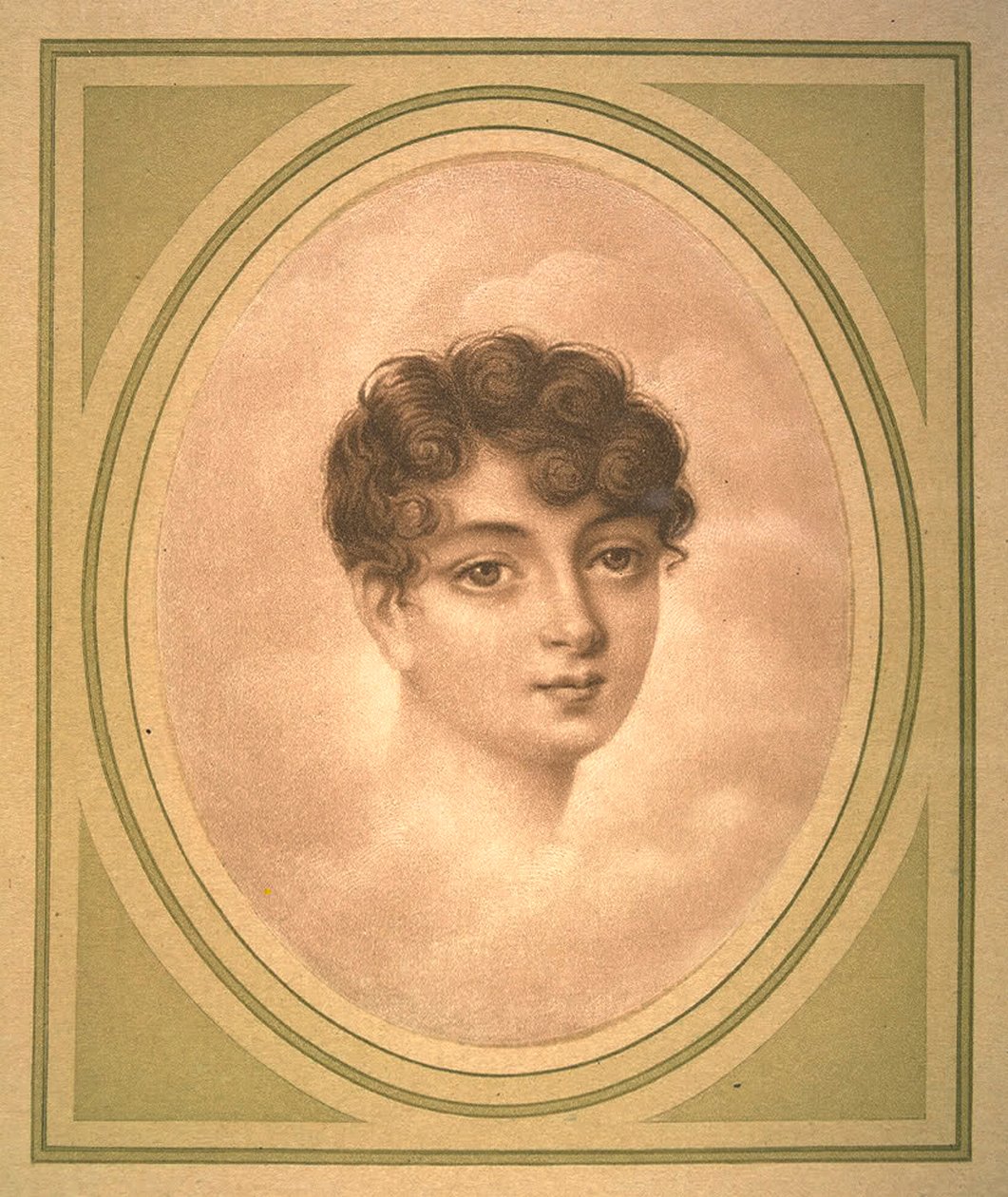 Portræt af Eléonore Denuelle de La Plaigne 1787-1868, begyndelsen af ​​det 19. af Unbekannt