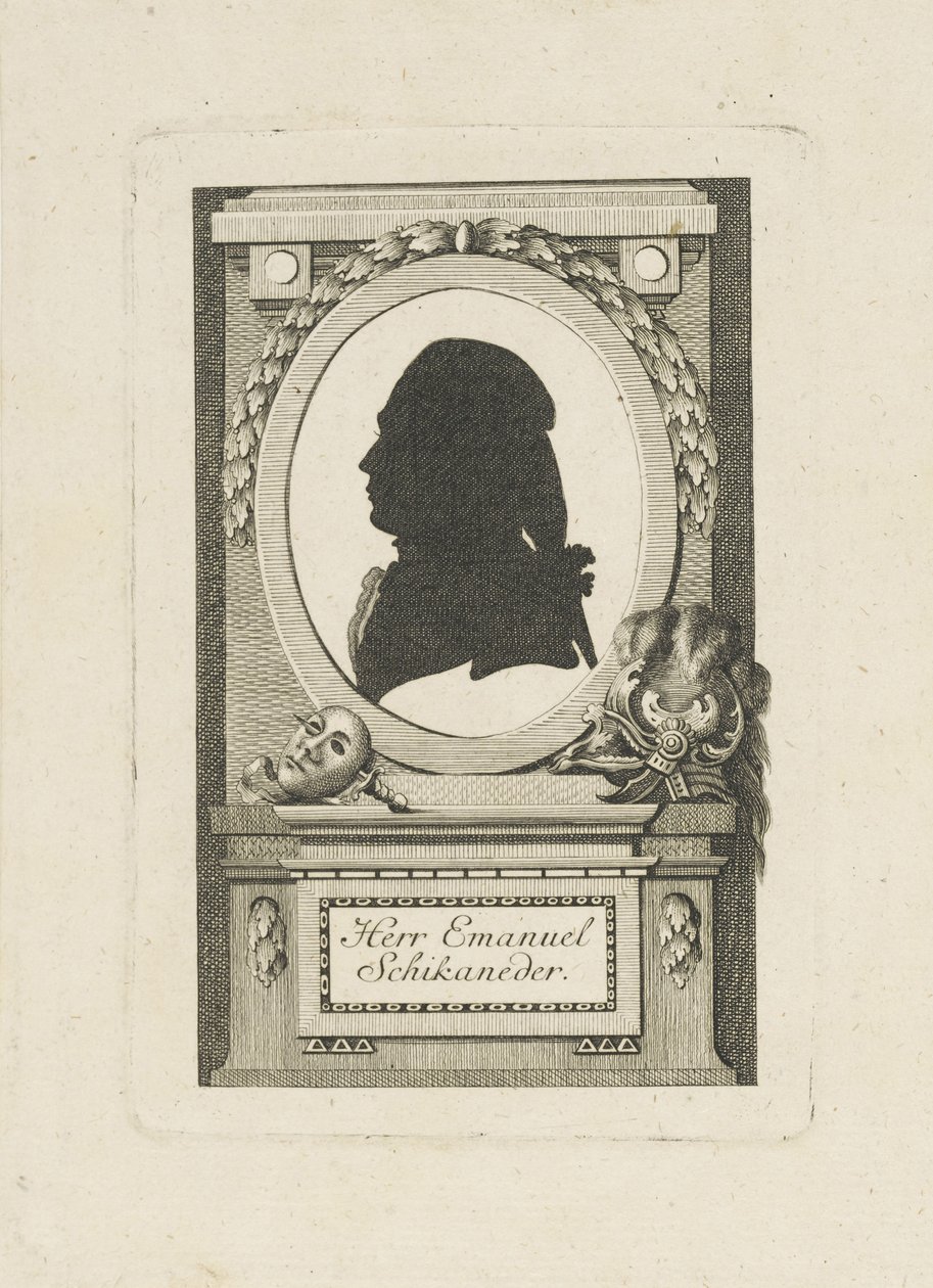 Portræt af Emanuel Schikaneder 1751-1812, ca. 1790. af Unbekannt