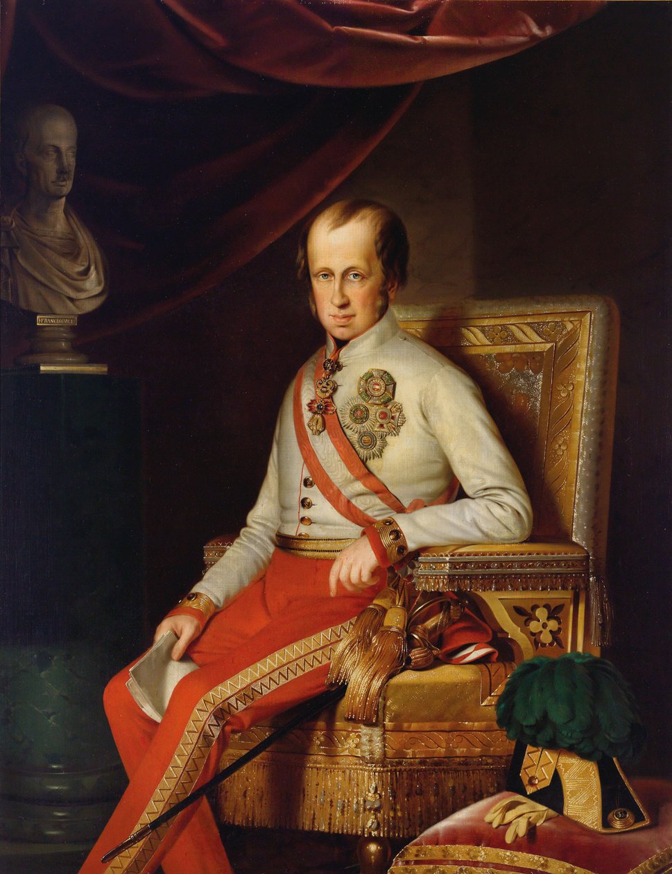 Portræt af kejser Ferdinand I af Østrig 1793-1875, ca. 1840. af Unbekannt