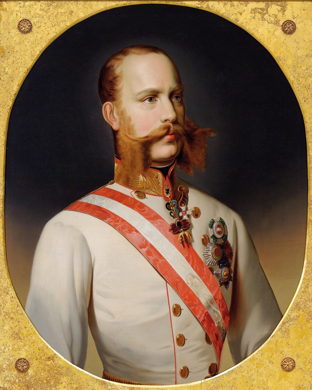 Portræt af kejser Franz Joseph I af Østrig, ca. 1870. af Unbekannt