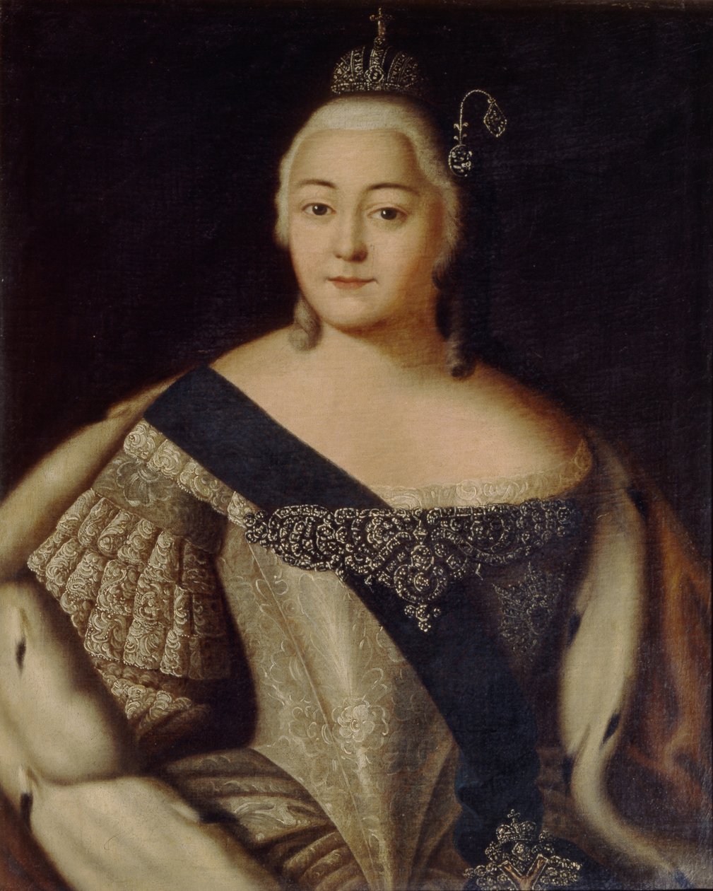 Portræt af kejserinde Elisabeth 1709-1762, anden halvdel af det 18. årh. af Unbekannt