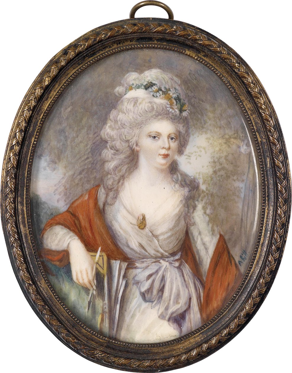 Portræt af kejserinde Maria Feodorovna Sophie Dorothea af Württemberg 1759-1828, begyndelsen af det 19. af Unbekannt