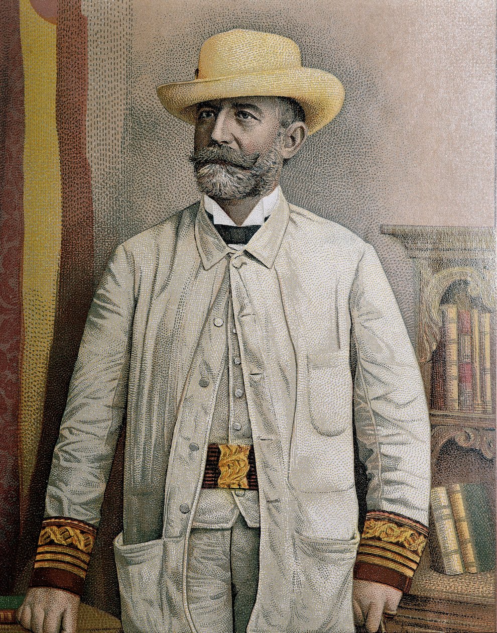 Portræt af Fidel Alonso Santocildes (1844-1895), illustration af Unbekannt