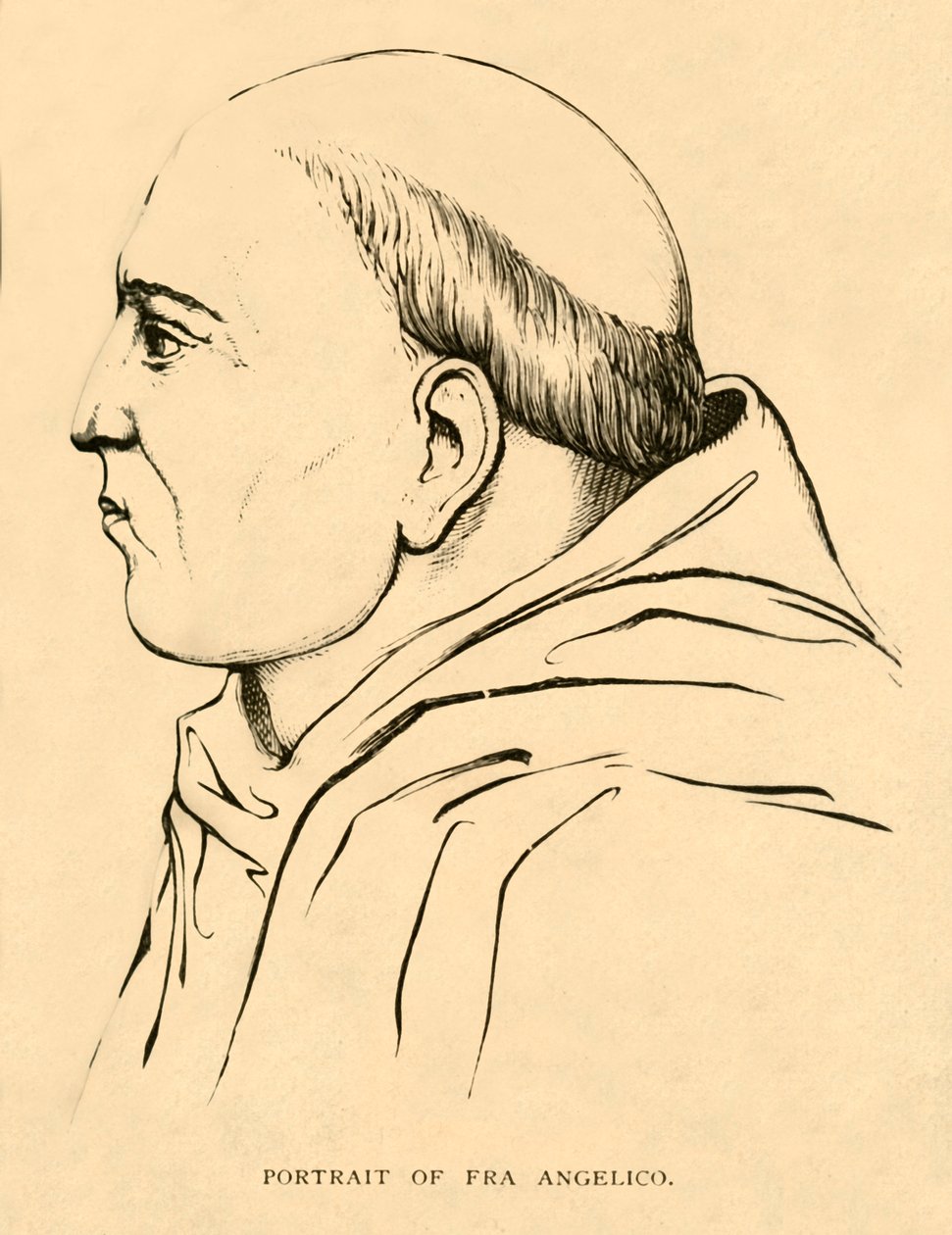 Portræt af Fra Angelico, 1881. af Unbekannt