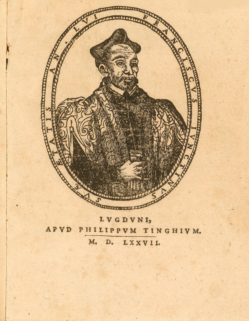 Portræt af Francesco Giuntini 1523-1590, 1577. af Unbekannt