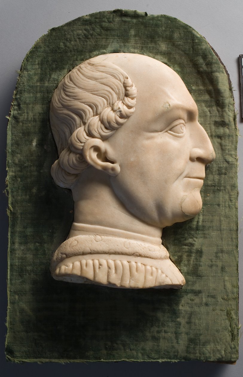 Portræt af Francesco Sforza og ramme, 1450-1499. af Unbekannt