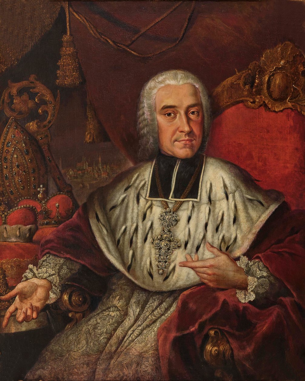 Portræt af Frans Ludvig af Pfalz-Neuburg 1664-1732, første tredjedel af 1700-tallet. af Unbekannt