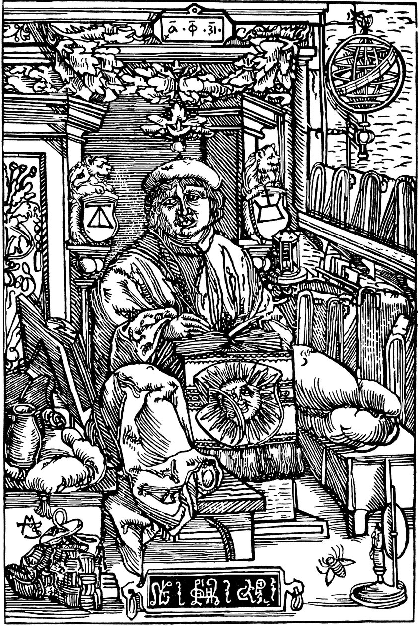 Portræt af Francysk Skaryna 1486-1541, 1517 af Unbekannt