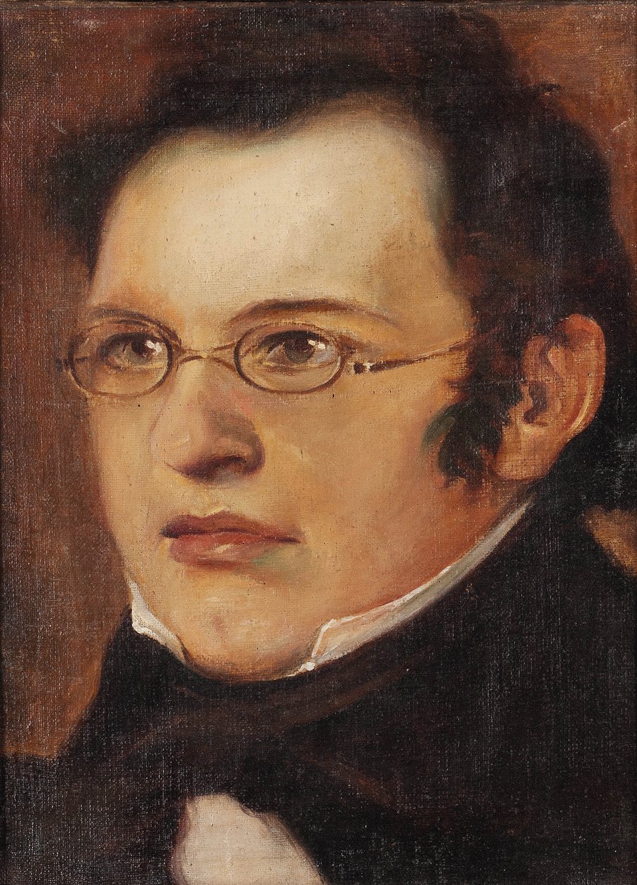 Portræt af Franz Schubert 1797-1828, første kvartal af 1800-tallet.. af Unbekannt