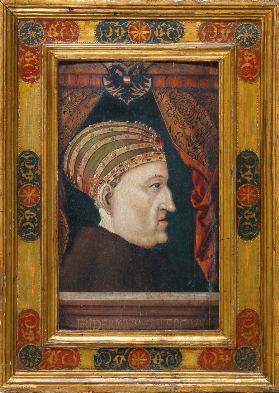 Portræt af Frederik III 1415-1493, hellig romersk kejser, 1552. af Unbekannt