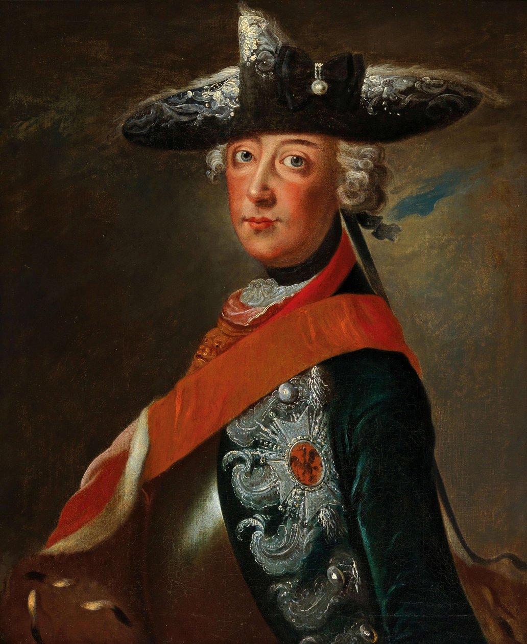 Portræt af Frederik II af Preussen 1712-1786. af Unbekannt