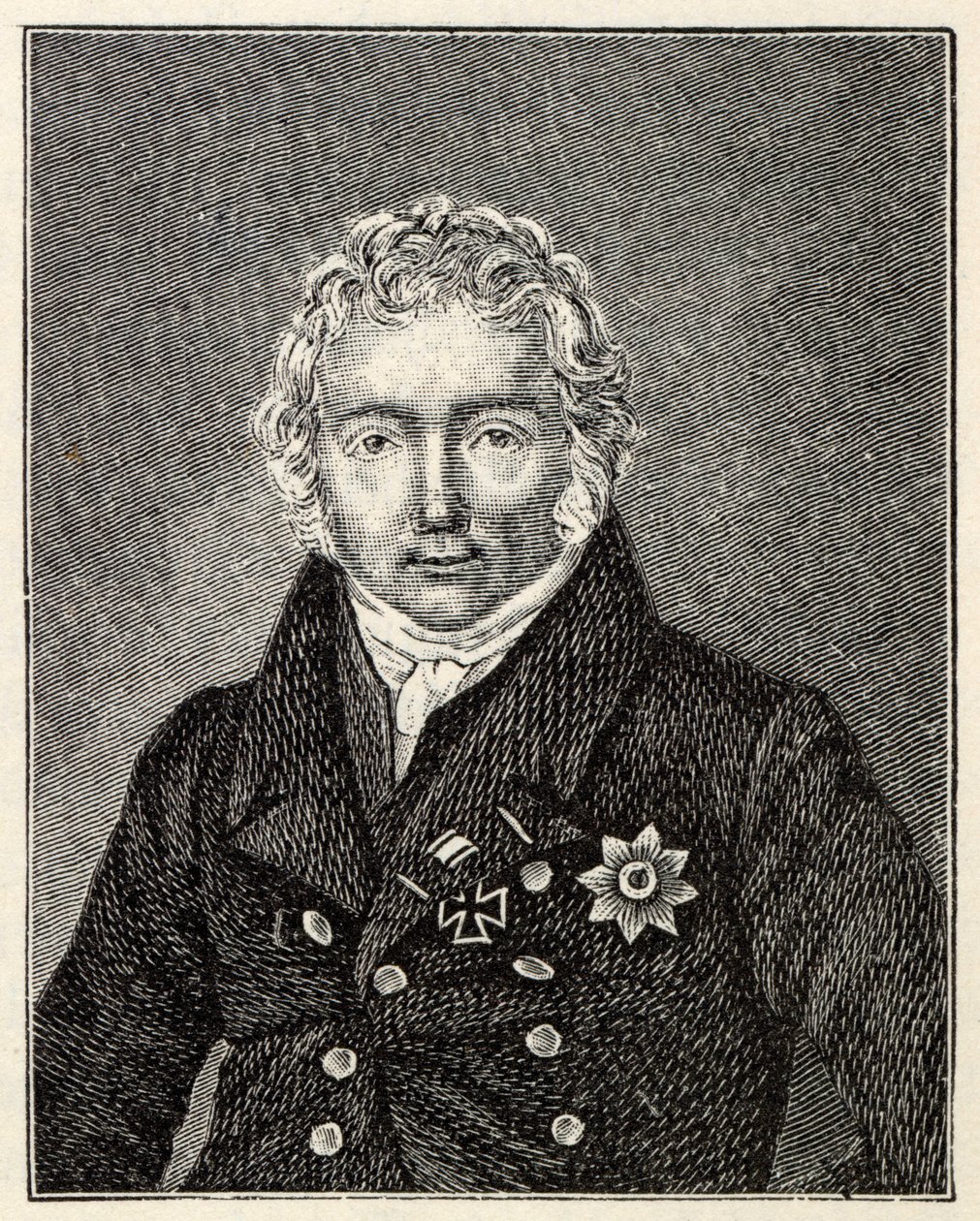 Portræt af Friedrich von Motz 1775-1830. af Unbekannt