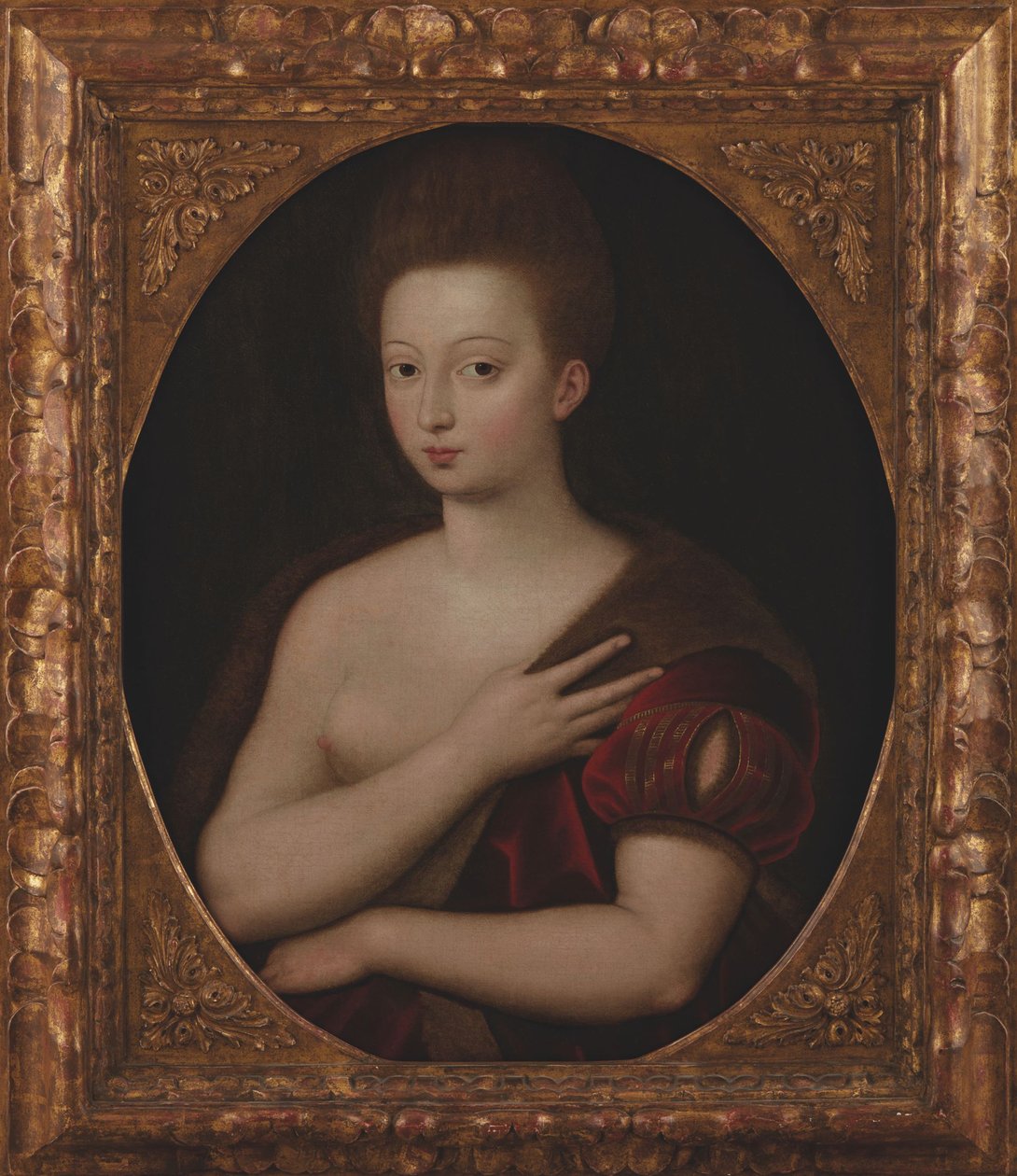 Portræt af Gabrielle dEstrées 1573-1599, før 1600. af Unbekannt