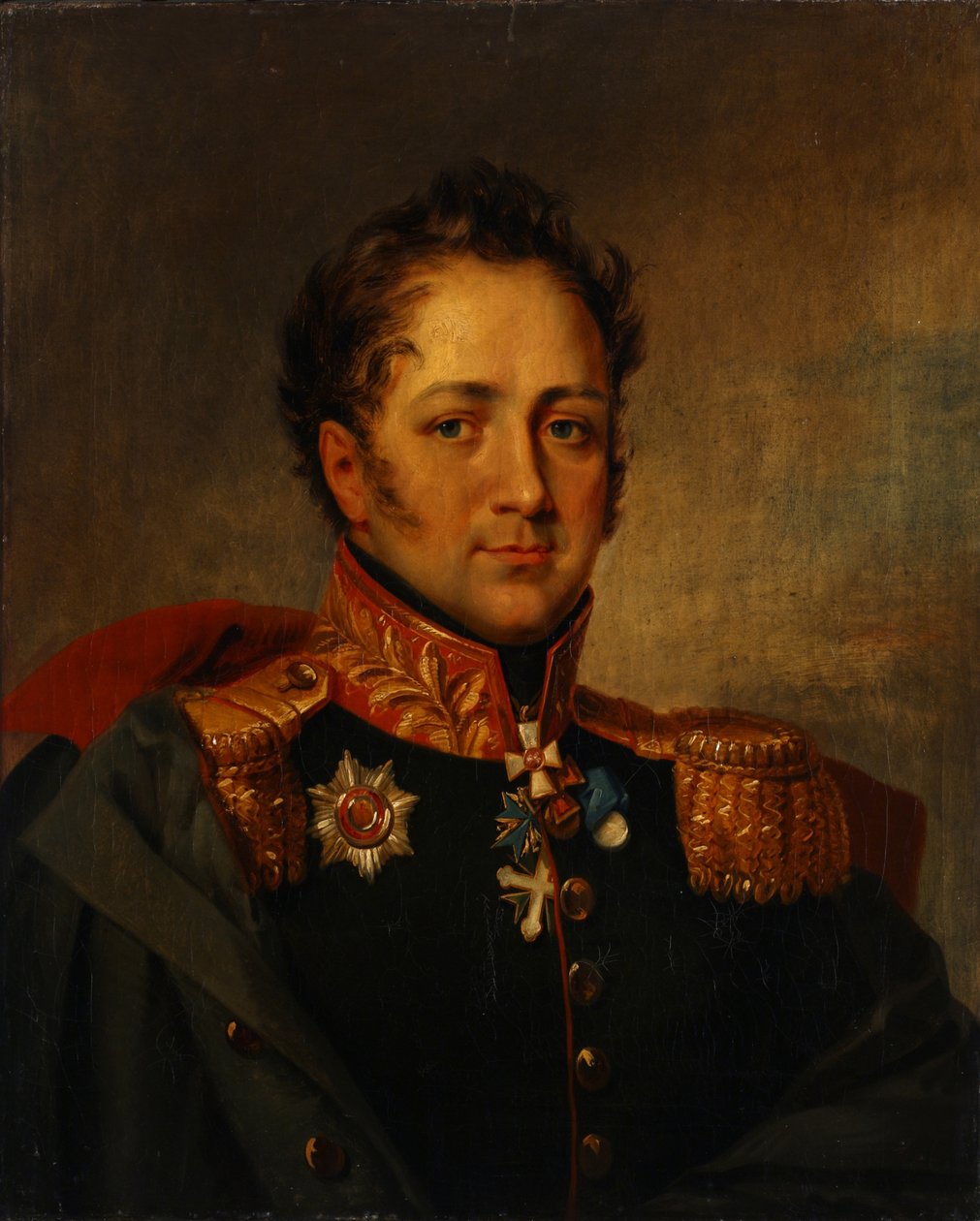 Portræt af general Alexander Alexandrovich Pisarev 1780-1848, første kvartal af 1800-tallet. af Unbekannt