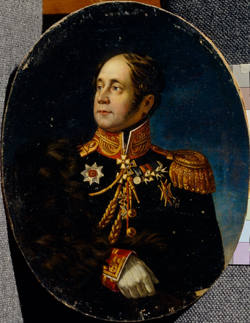 Portræt af general Nikolai Martemyanovich Sipyagin 1785-1828 af Unbekannt