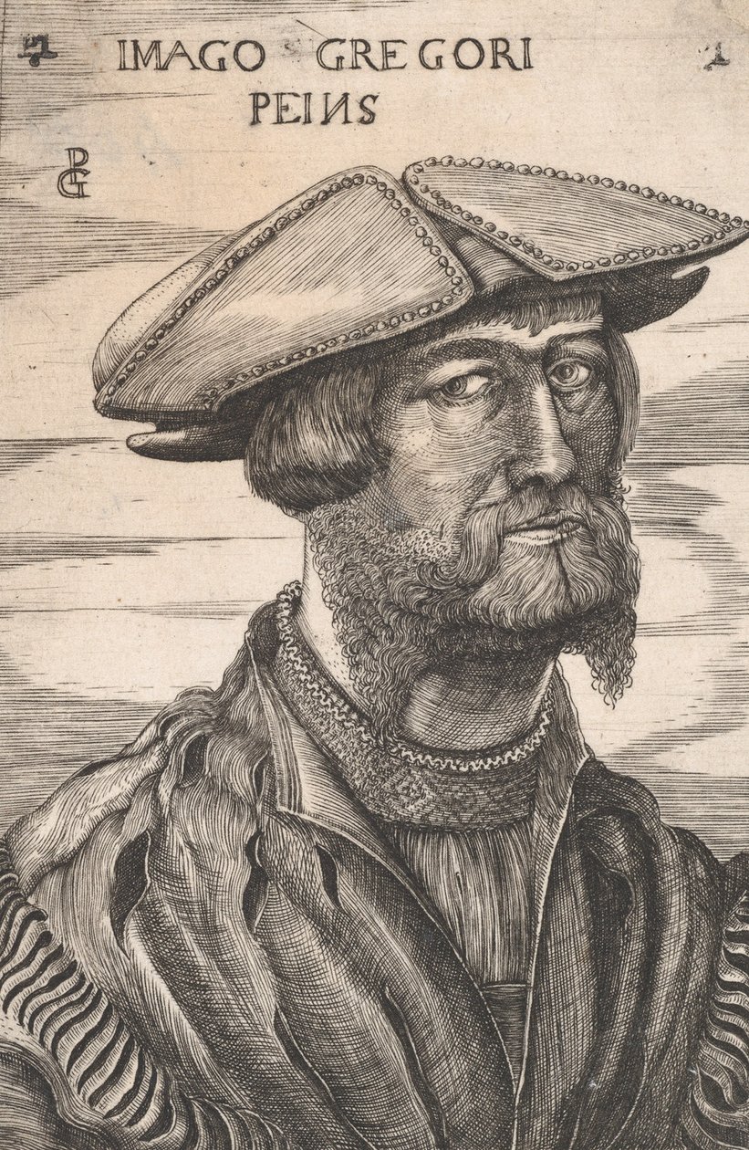 Portræt af Georg Pencz Imago Gregori Peins. af Unbekannt