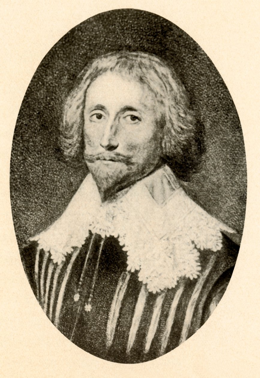 Portræt af George Sandys, med skåret dublet og Vandyke krave, c1610-1630, 1937. af Unbekannt