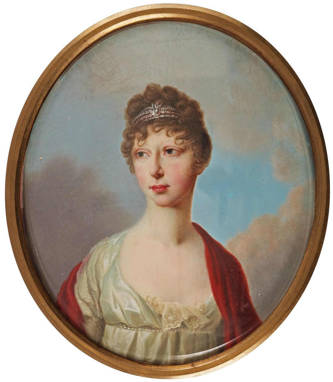 Portræt af storhertuginde Maria Pavlovna af Rusland 17861859, 1800-tallet af Unbekannt