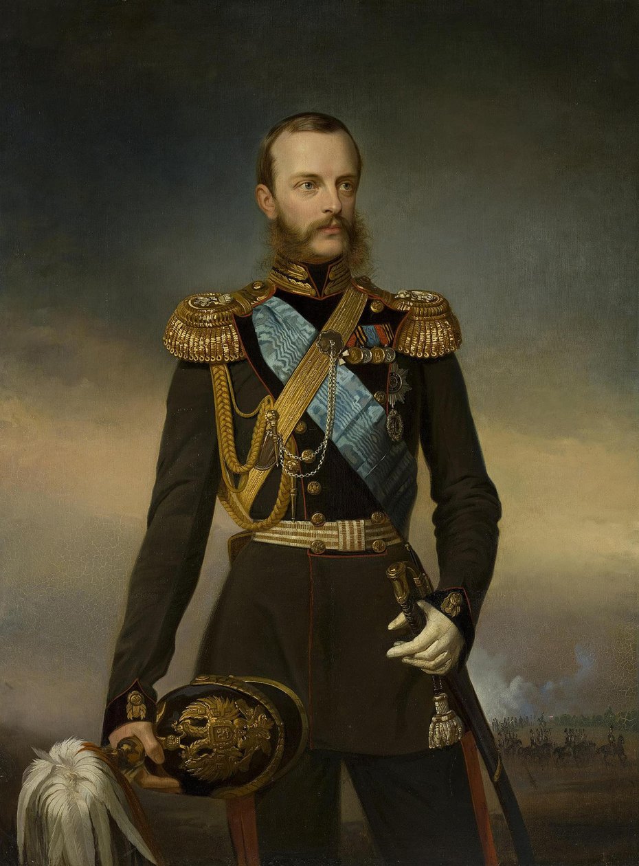 Portræt af storhertug Michael Nikolaevich af Rusland 1832-1909, begyndelsen af 1860