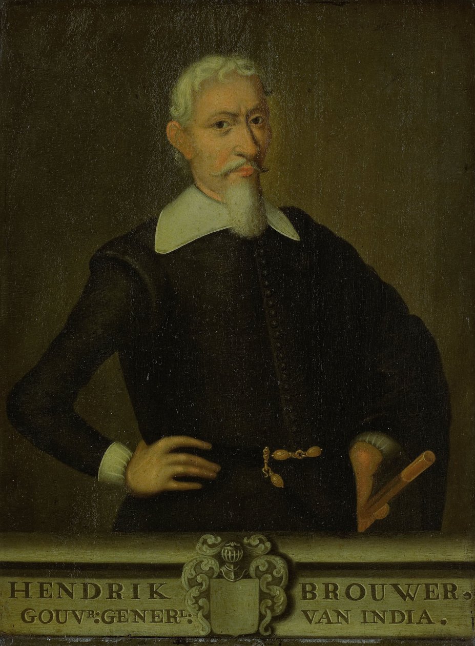 Portræt af Hendrik Brouwer (1581-1643).  Alternativ(e) titel(r): Hendrik Brouwer (1581-1643). Generalguvernør (1632-36).[1] af Unbekannt