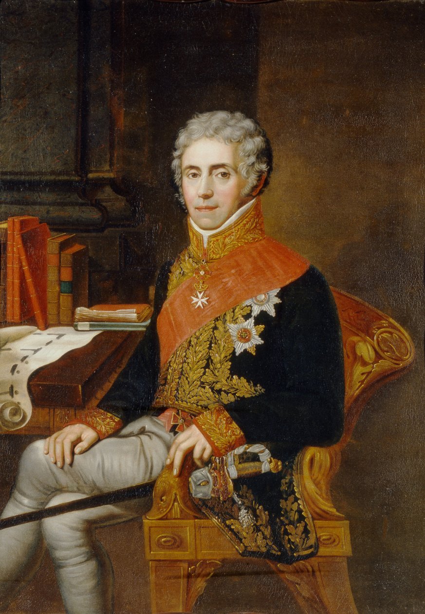 Portræt af Ivan Vasilyevich Tutolmin 1751-1839, anden halvdel af det 18. årh. af Unbekannt