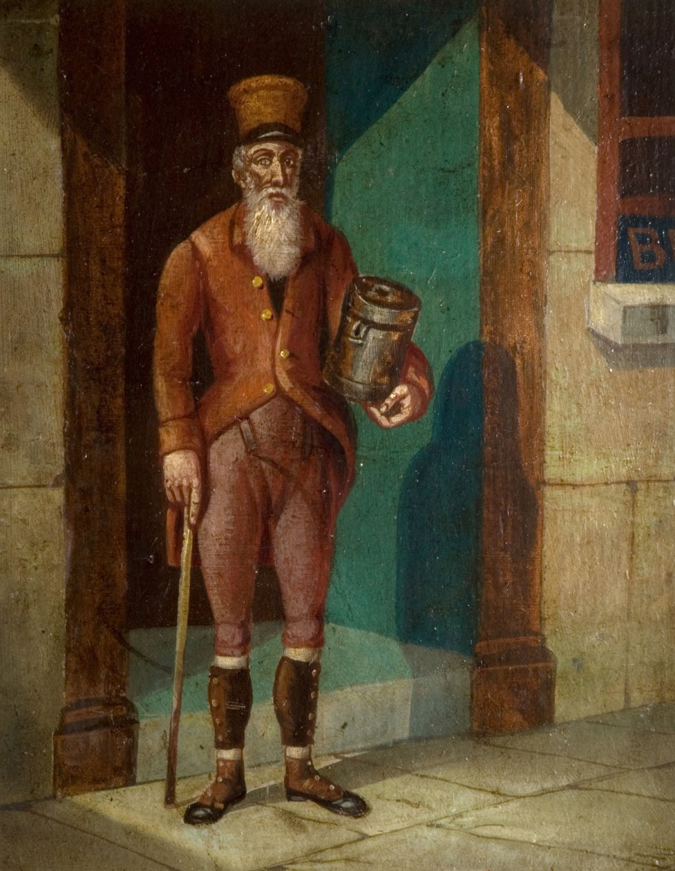 Portræt af James Guidney, kendt som Jimmy the Rockman, 1782-1866, [udateret, begyndelsen af det 19. århundrede]. af Unbekannt
