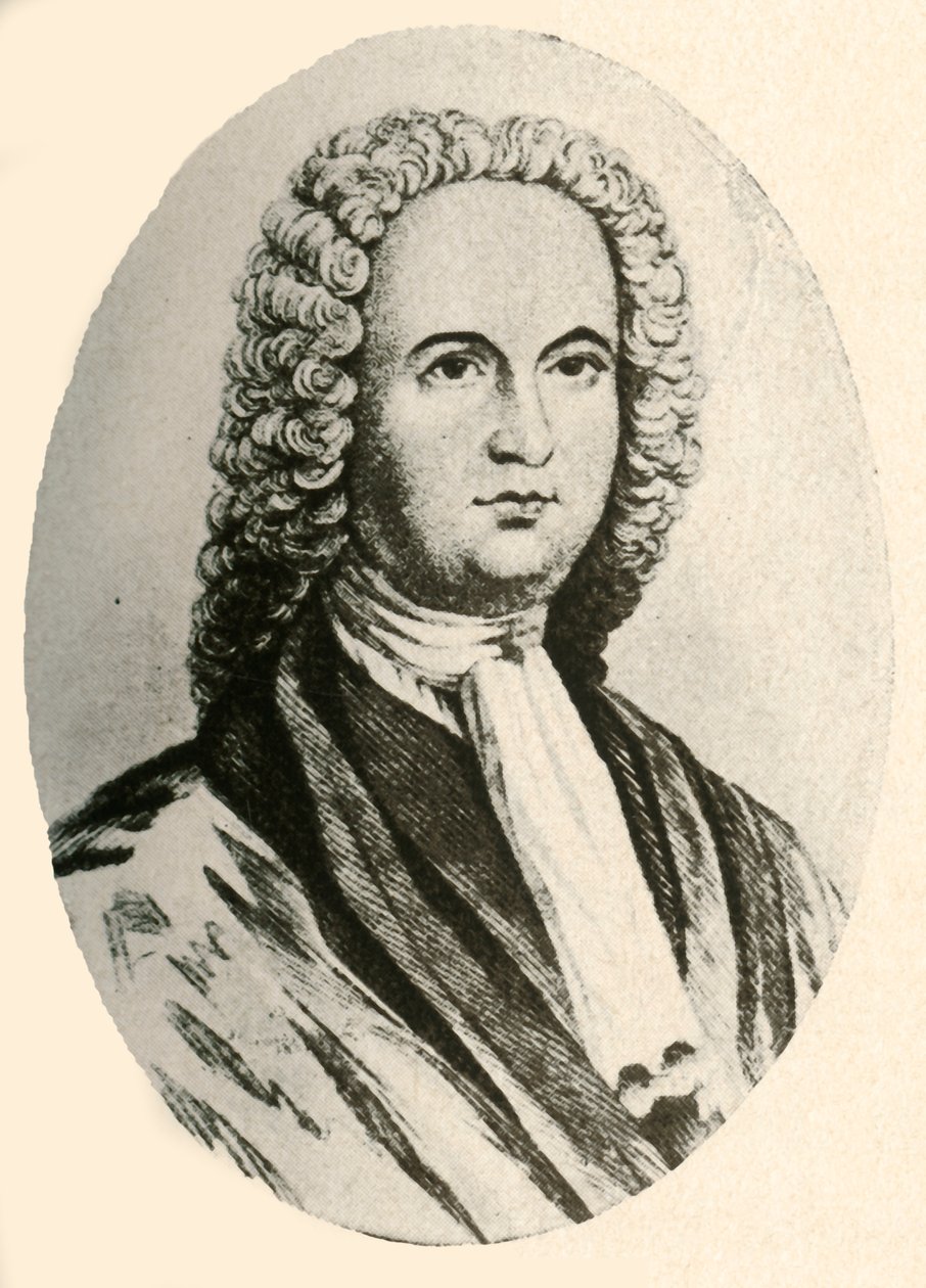 Portræt af James Logan, i paryk og dommerkåbe, båret i Pennsylvania, 1745, 1937. af Unbekannt