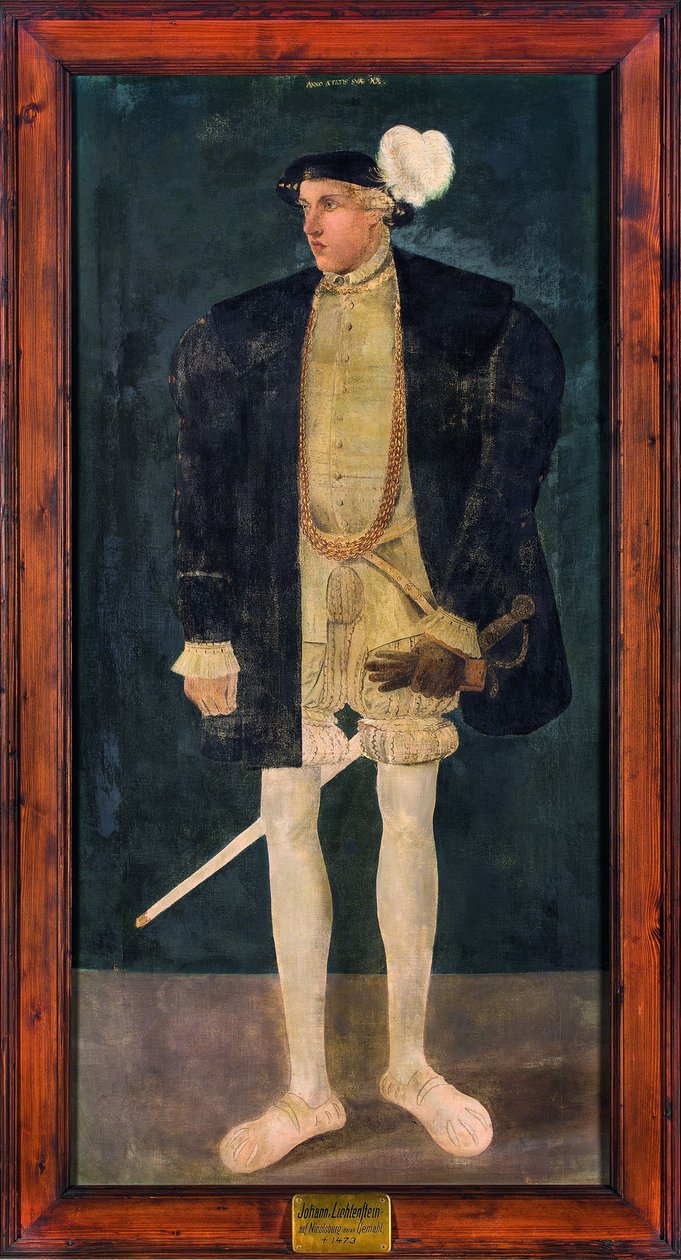Portræt af Johann V Hanns af Liechtenstein. af Unbekannt
