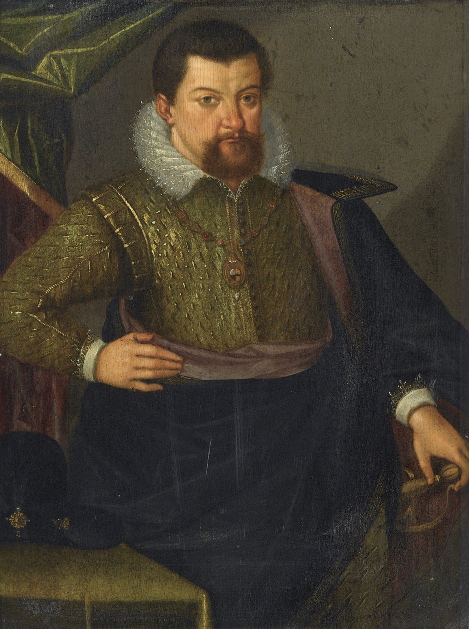 Portræt af John George I 1585-1656, kurfyrste af Sachsen, 1611 af Unbekannt