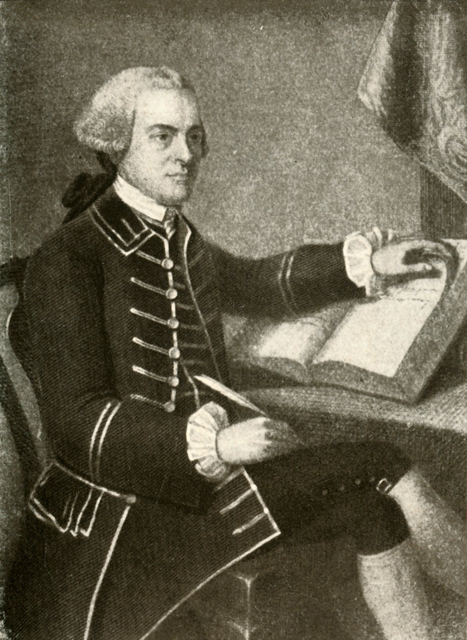 Portræt af John Hancock, i frakke med dobbelte lommeflapper, c1780, 1937. af Unbekannt