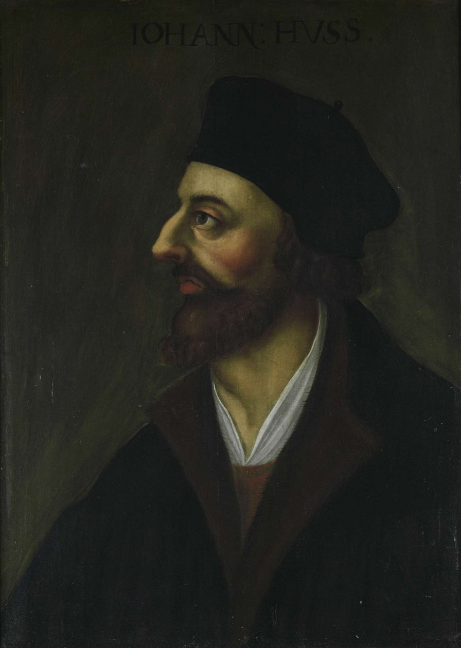Portræt af John Hus, 1600-tallet af Unbekannt