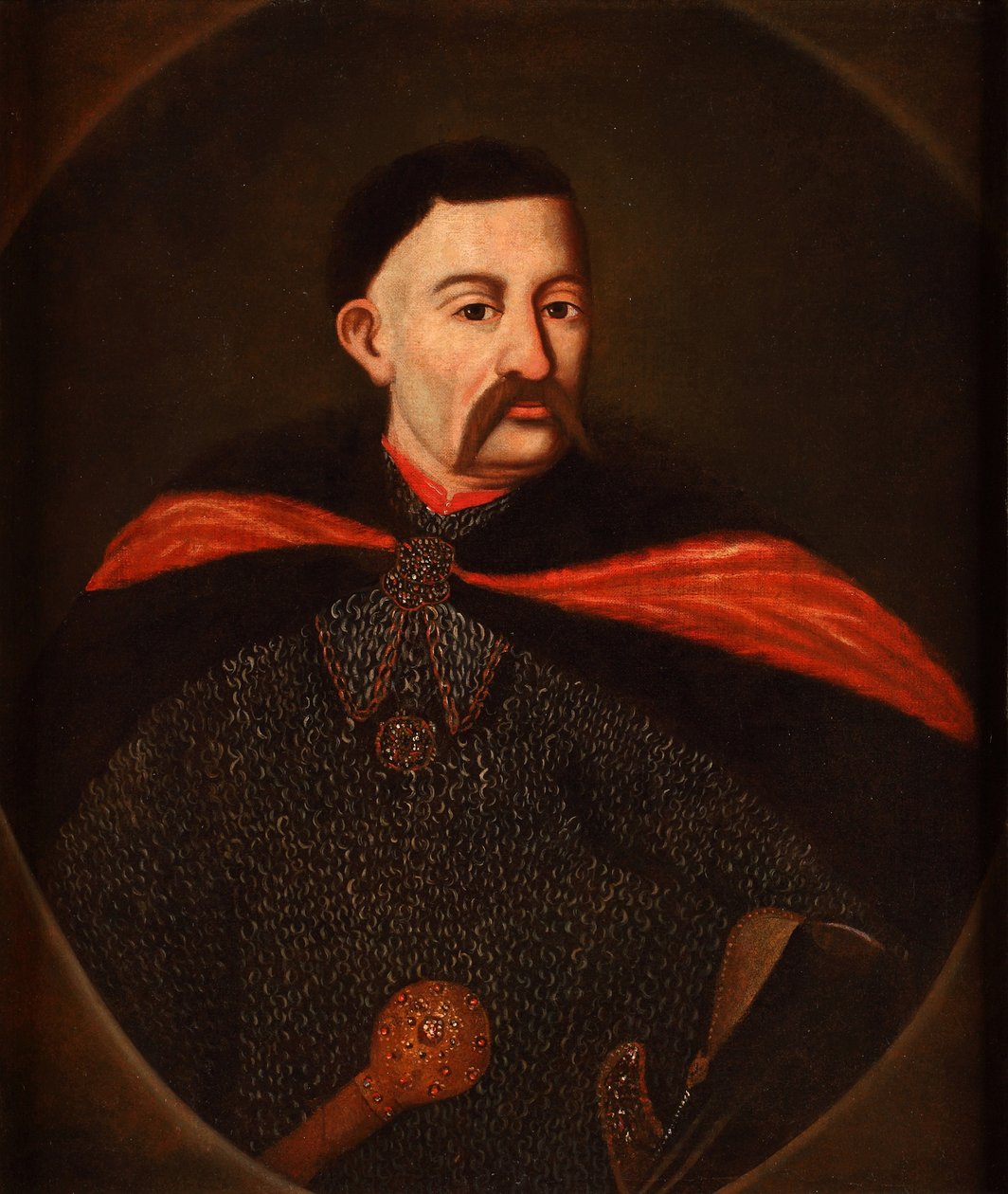 Portræt af John III Sobieski 1629-1696, konge af Polen og storhertug af Litauen, 1720 af Unbekannt