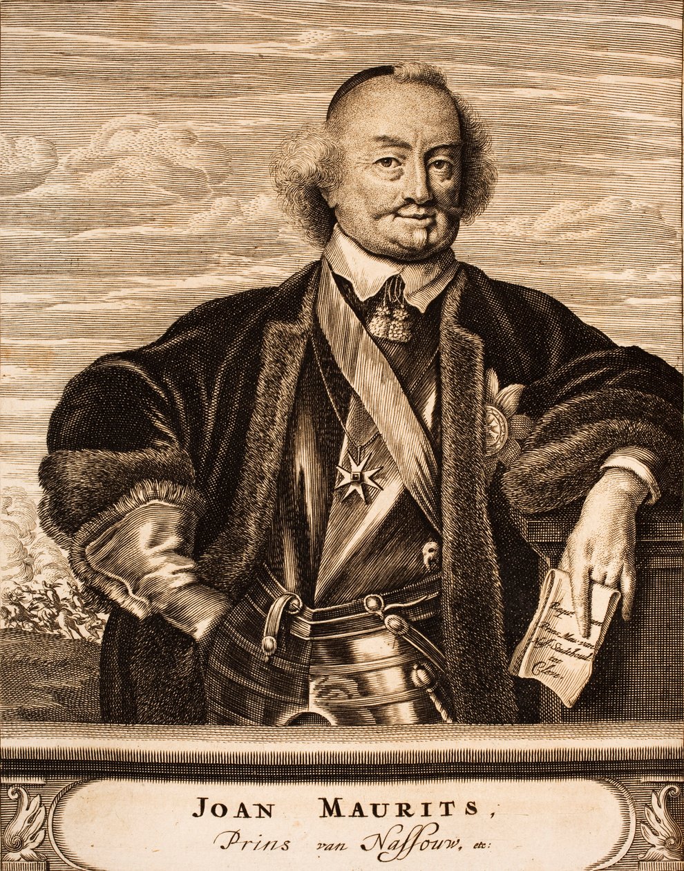 Portræt af John Maurice, Prins af Nassau-Siegen 1604-1679, 1675. af Unbekannt
