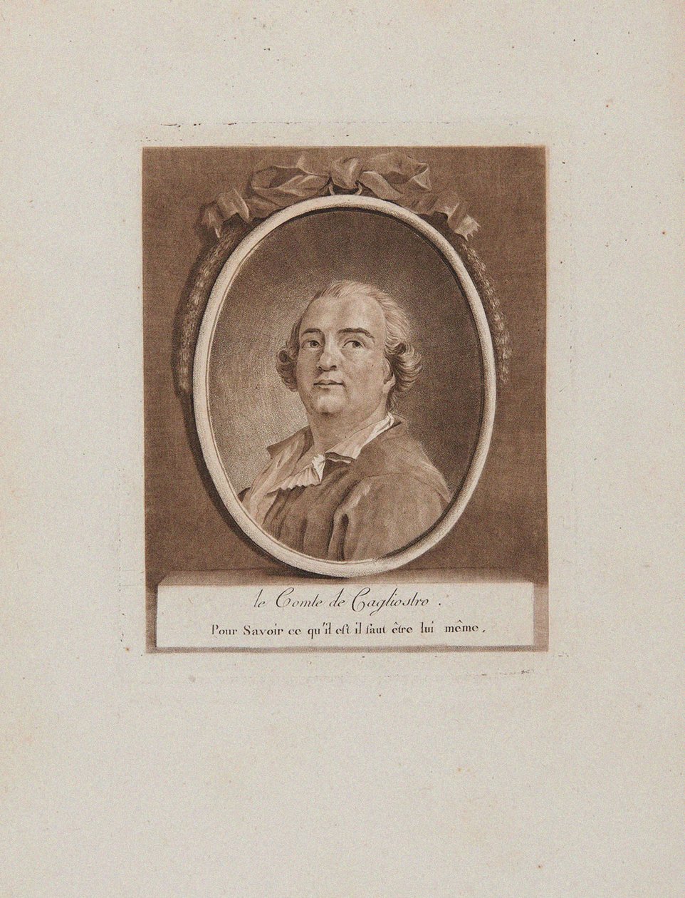 Portræt af Joseph Balsam, greve af Cagliostro, 1700-tallet. af Unbekannt