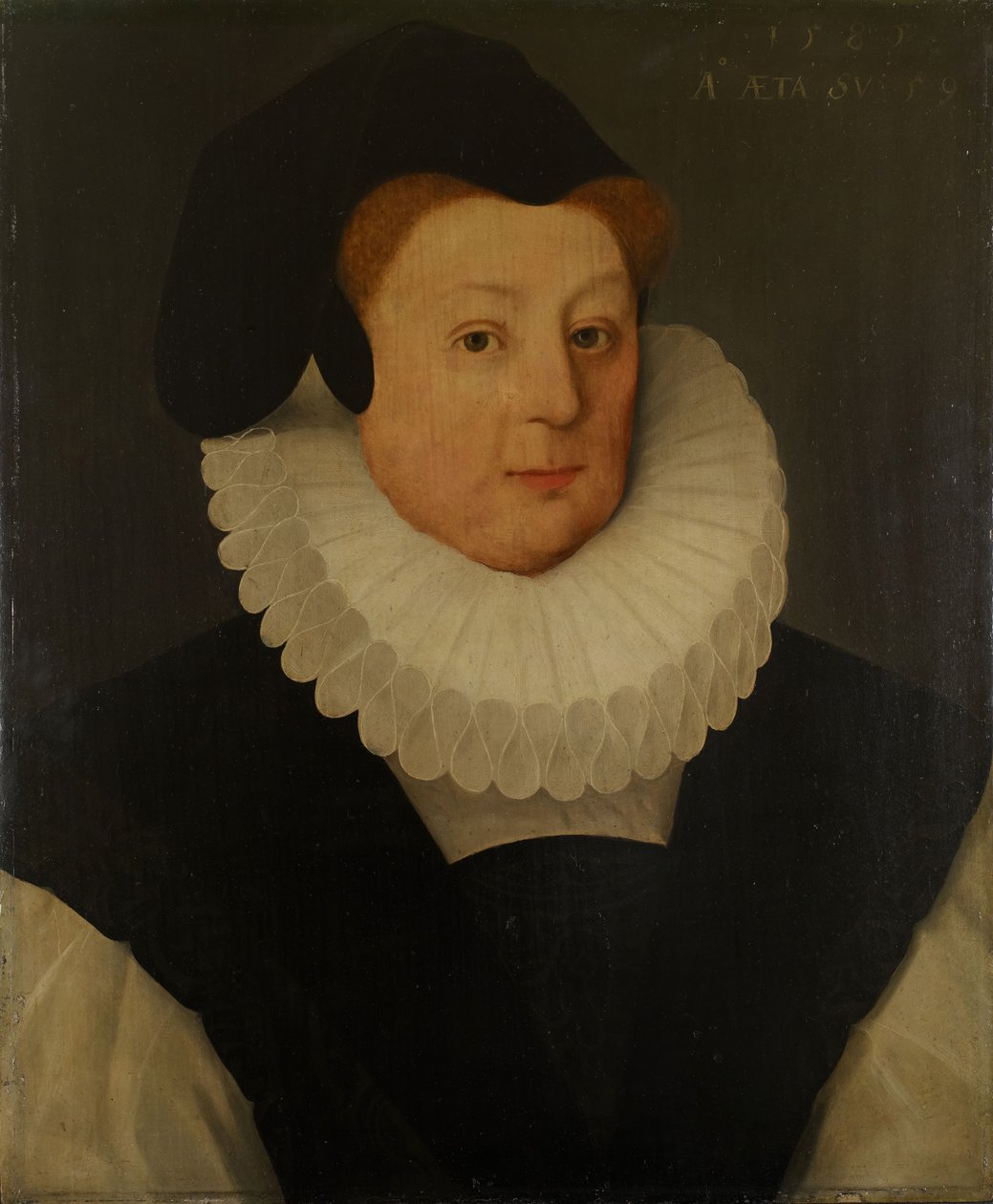 Portræt af Katherine, Lady Gresley, 1585. af Unbekannt