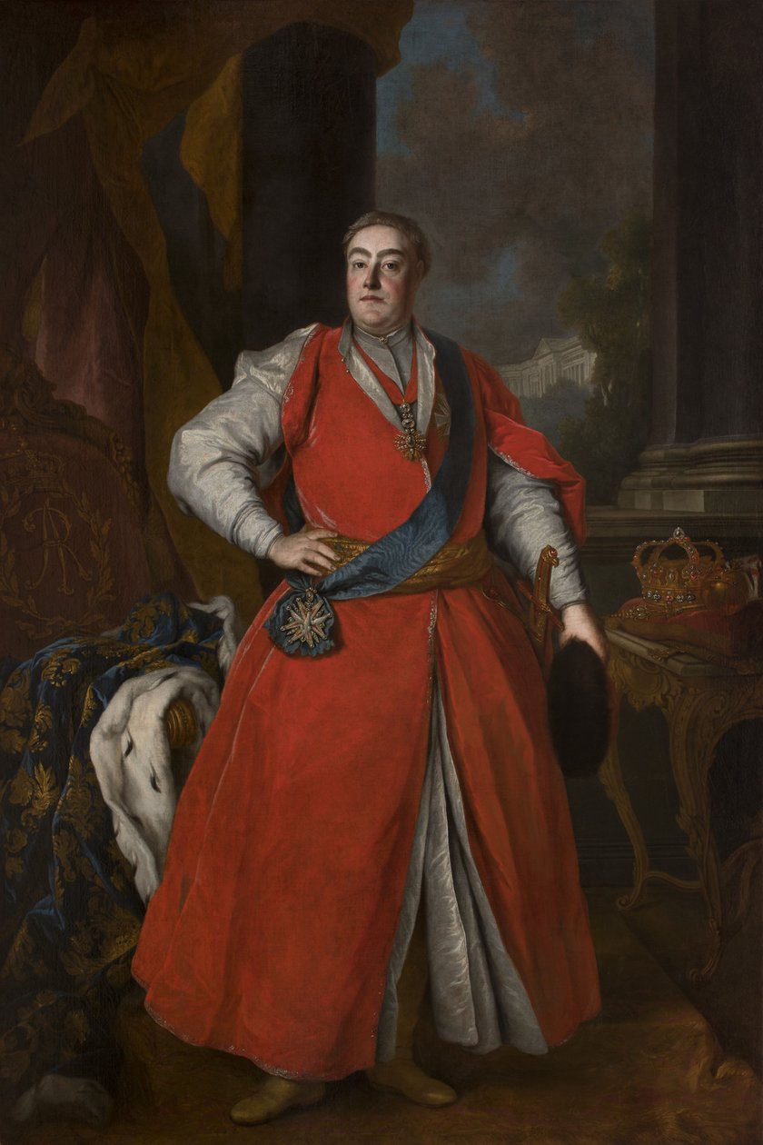 Portræt af kong Augustus III i polsk dragt, ca 1737 af Unbekannt