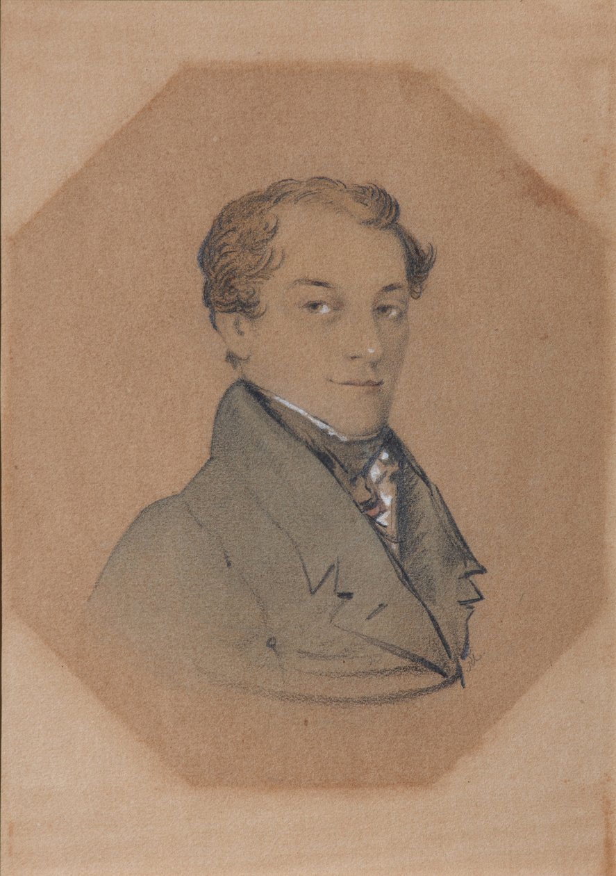 Portræt af Kondraty Fyodorovich Ryleyev 1795-1826, første kvartal af 1800-tallet af Unbekannt