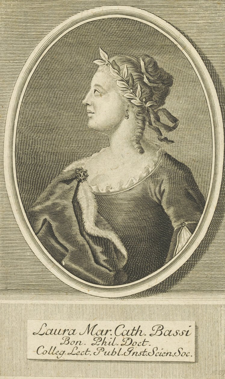 Portræt af Laura Bassi 1711-1778, 1738. af Unbekannt