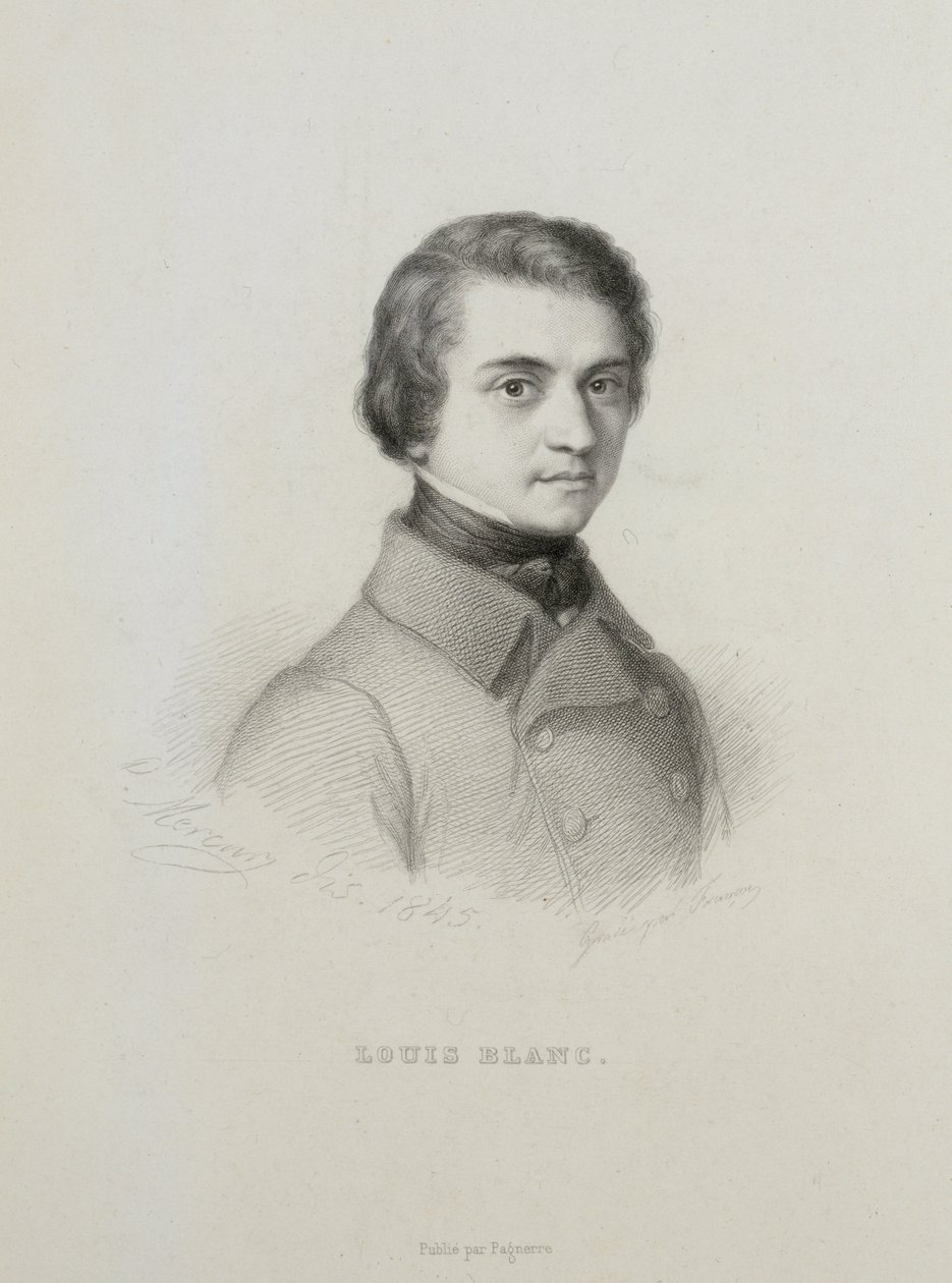Portræt af Louis Blanc 1811-1882, 1845. af Unbekannt