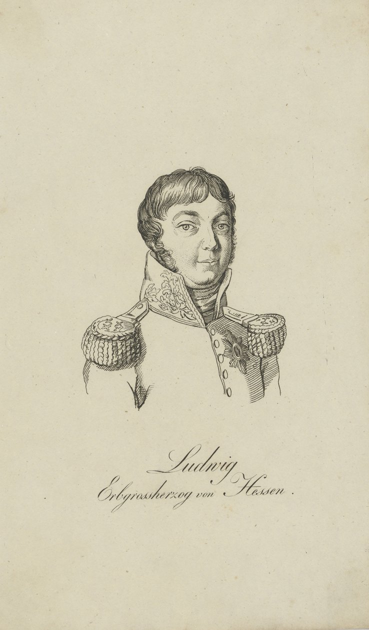 Portræt af Louis I, storhertug af Hessen 1753-1830, 1806. af Unbekannt