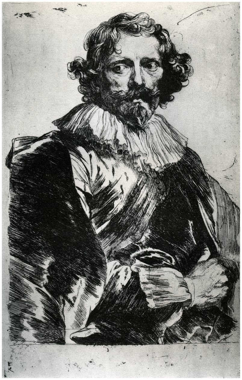 Portræt af Lucas Vorsterman, 1627-1632 1958 af Unbekannt
