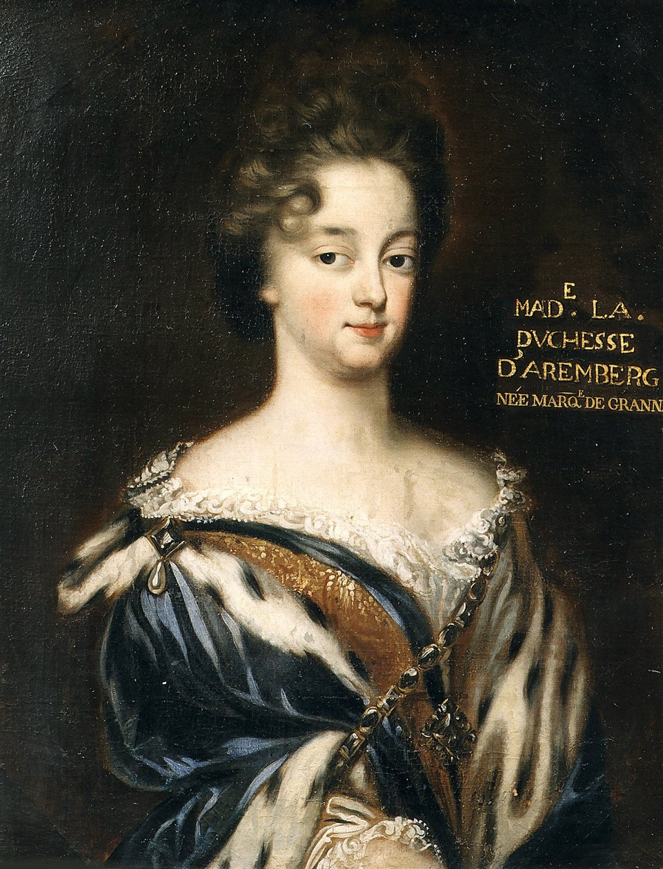 Portræt af Maria Enrichetta del Carretto 1671-1744, Marchesa de Grana og Savona, um 1700. af Unbekannt