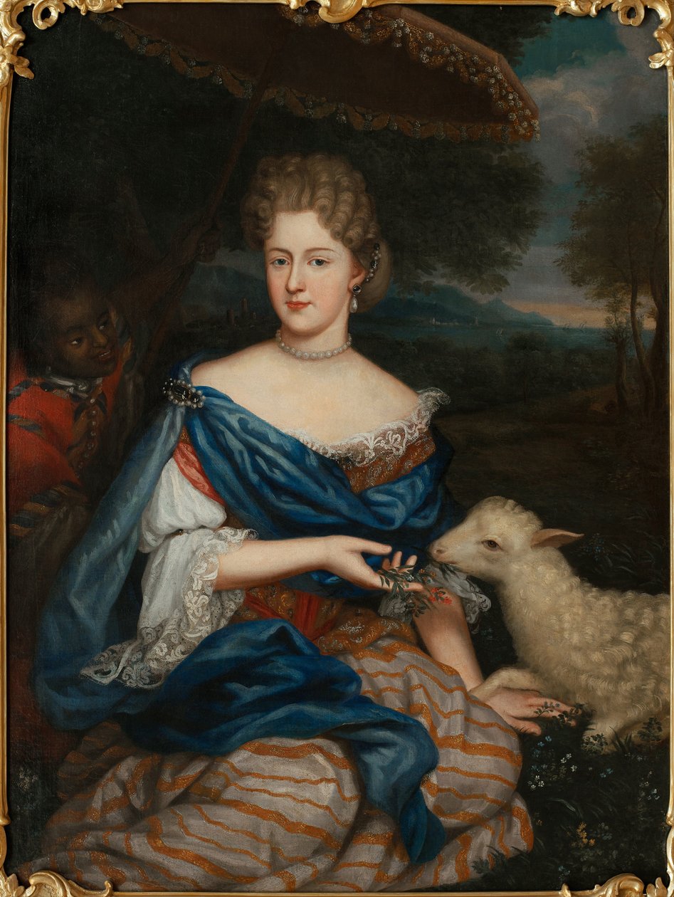 Portræt af Maria Karolina Sobieska 1697-1740 af Unbekannt