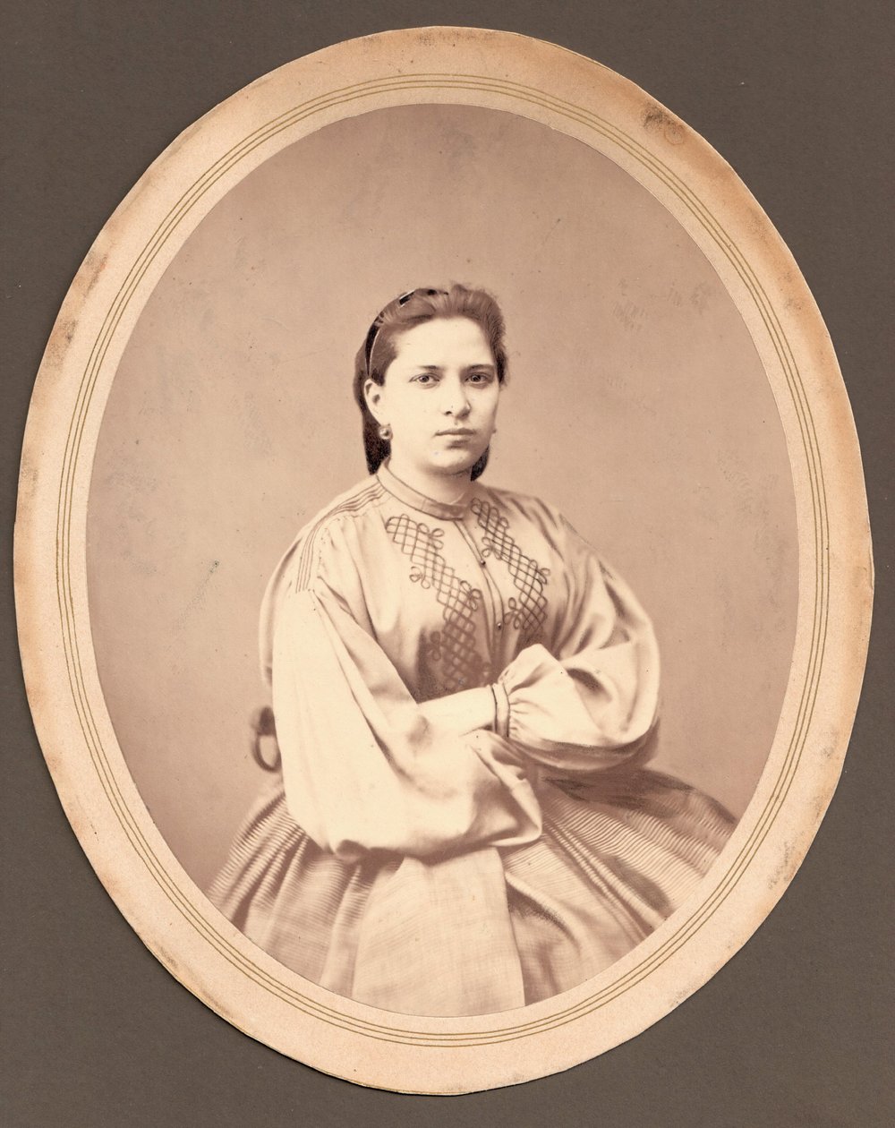 Portræt af Maria Mikhailovna Dostojevskaja 1844-1888 af Unbekannt